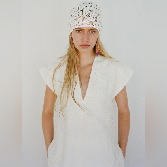 LACE TRIM LINEN TOP & PANTS LIMITED EDITION SIZE L- REF. 7953/936 & 3239/936 - Picture 15 of 16